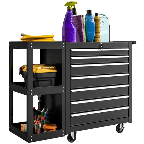 Homcom drawer lockable steel - homcom,