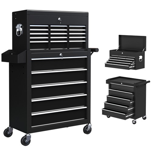 Homcom rolling tool chest - homcom,