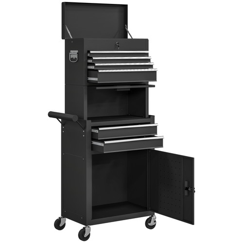 Homcom tool cabinet with - tool,
