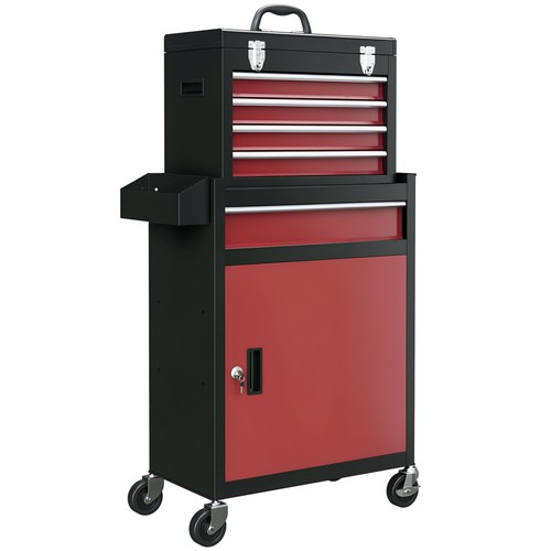 Homcom tool cabinet wheels - tool, on