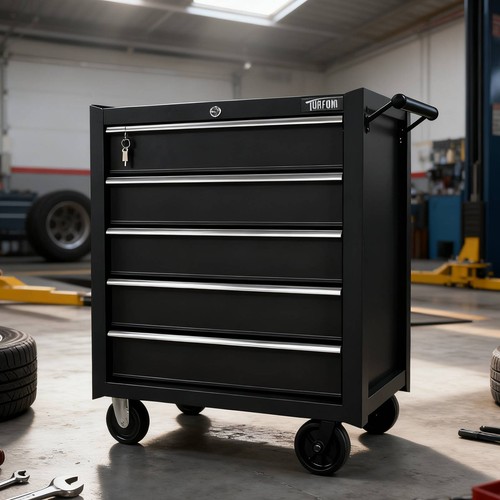 Drawer red tool - 5-drawer, metal