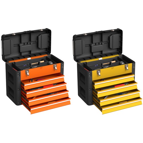 Homcom large toolbox with - toolbox, 4
